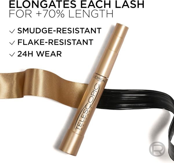 L’Oréal Paris Telescopic Mascara, Eyelash Lengthening Mascar... - Image 7