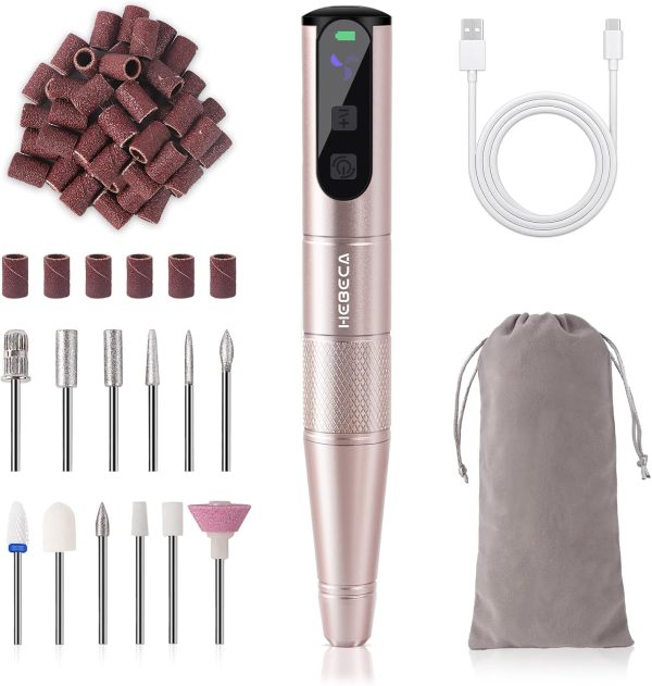 HEBECA Cordless Nail Drill Set - Professional Electric Nail ... - Image 9