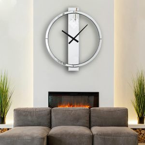 SHYFOY 60CM Large Wall Clock for Home Decor, Round Clocks, S...