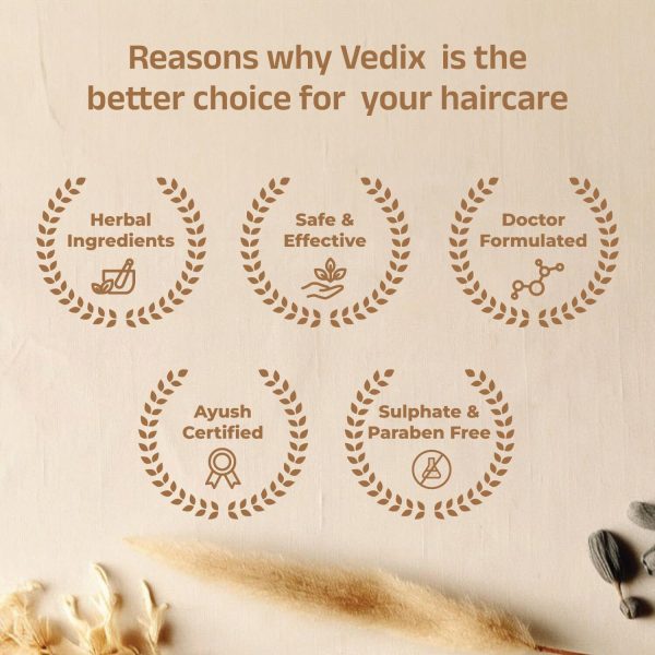 Vedix Complete Hair Growth Combo Kit | Ayurvedic Hair Care F... - Image 8