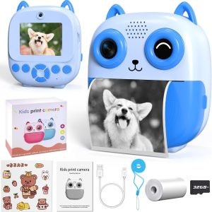 Kids Camera Instant Print, 1080P HD Video 48MP Photo Digital...