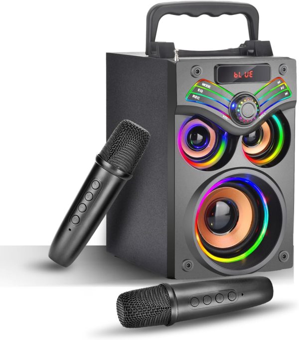 Bluetooth Speaker,15W Bluetooth Wireless Speaker with LED Li...