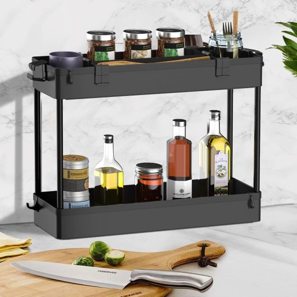 SPACELEAD Slim Storage Cart,3 Tier Bathroom Rolling Utility ... - Image 6