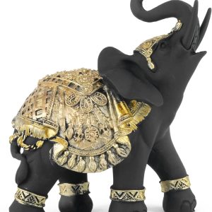 TRANSGOOD Lucky Elephant Statue Figurine Feng Shui Elephant ...