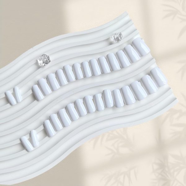 KQueenest White Press On Nails Short - Summer Press On Nails... - Image 4