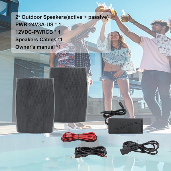 Herdio 6.5 Inches Indoor Outdoor Bluetooth Speakers Waterpro... - Image 6
