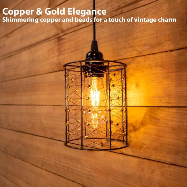Battery Operated Hanging Outdoor Chandelier, Battery Power P... - Image 3