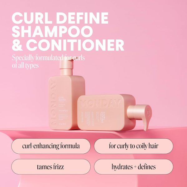 MONDAY HAIRCARE Curl Define Shampoo + Conditioner Set (2 Pac... - Image 3