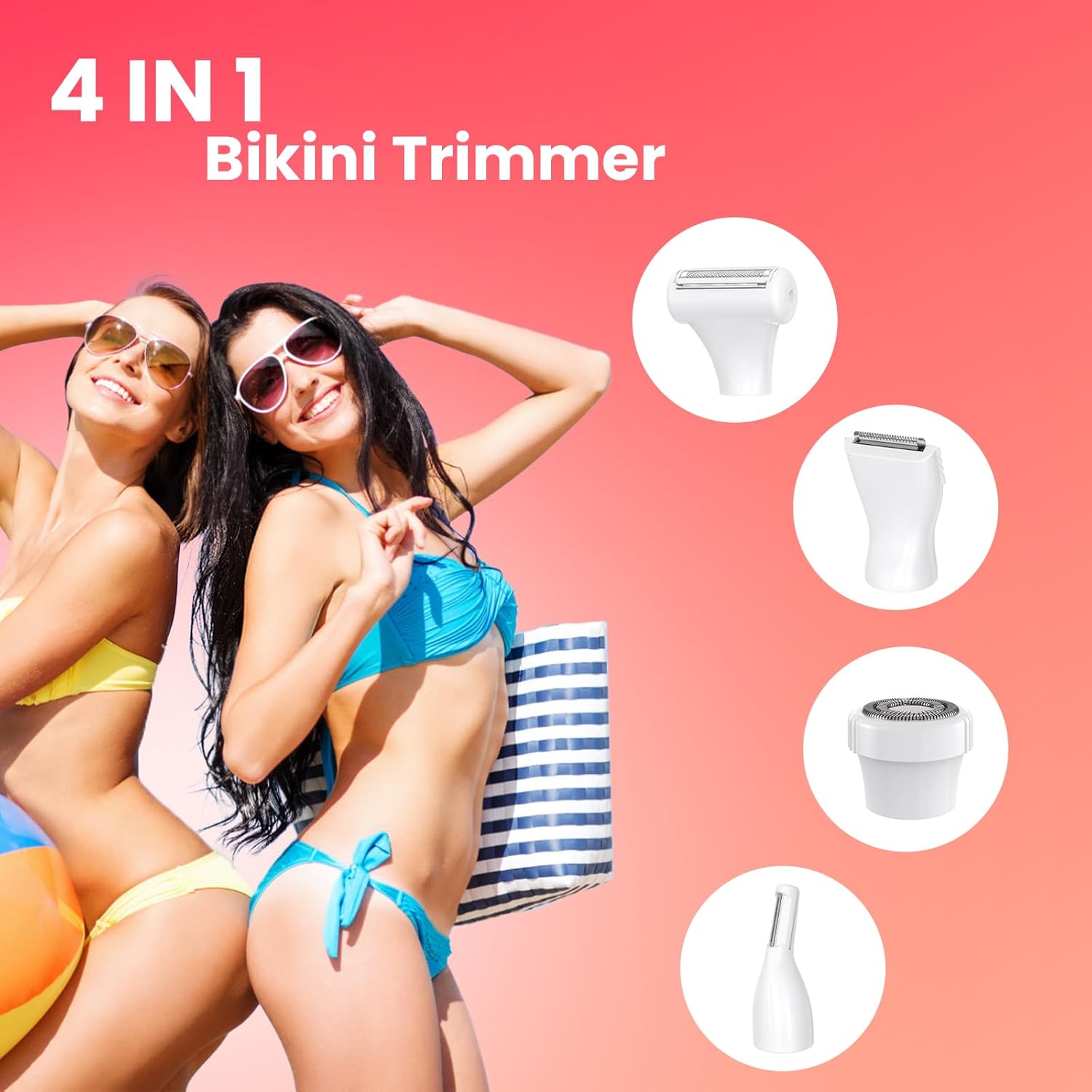 MAXGROOM Bikini Trimmer for Women, ALL-IN-ONE Waterproof Lad…