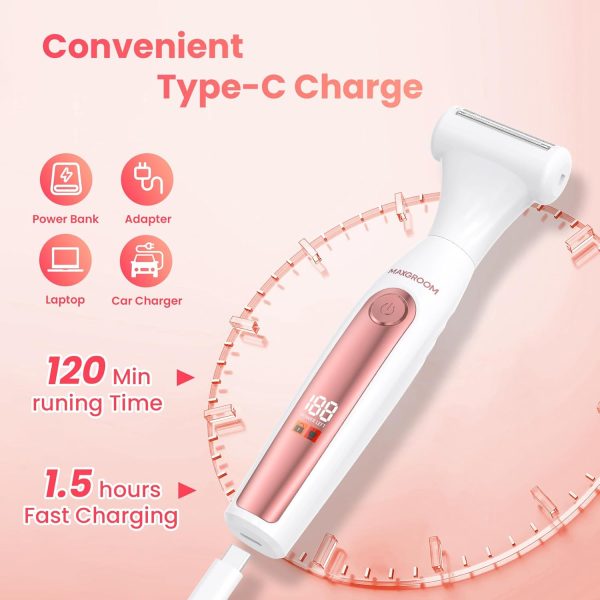 MAXGROOM Bikini Trimmer for Women, ALL-IN-ONE Waterproof Lad... - Image 6