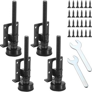 JuxYes 4 Pack Adjustable Leveling Feet Heavy Duty Furniture ...