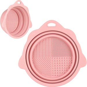Foldable Silicone Makeup Brush Cleaner Bowl - Etercycle Port...