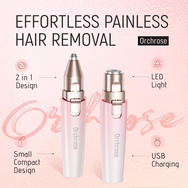 Facial Hair Remover Eyebrow Trimmer: Portable Rechargeable 2... - Image 2