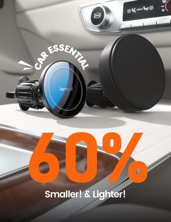 Lamicall 15W for Magsafe Car Mount Charger - Wireless Vent &... - Image 9