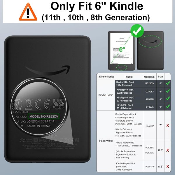 MoKo Case Fits All-New 6" Kindle(11th Generation, 2024/2022 ... - Image 2