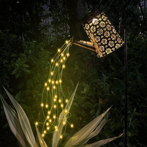 Solar Lights Outdoor Waterproof, Solar Watering Can Lights G... - Image 3
