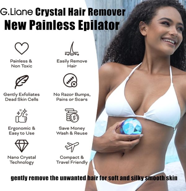 G.Liane Crystal Hair Eraser,Painless Nano Hair Remover Exfol... - Image 2