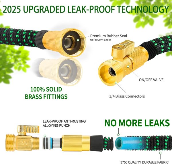 50 ft Expandable Garden Hose - All New 2025 Retractable Wate... - Image 2