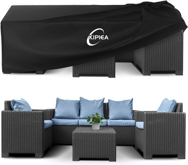 Kipiea 600D Patio Furniture Covers Waterproof Winter, Outdoo...