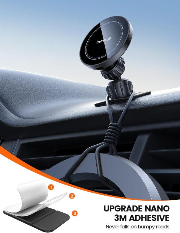 Lamicall 15W for Magsafe Car Mount Charger - Wireless Vent &... - Image 6