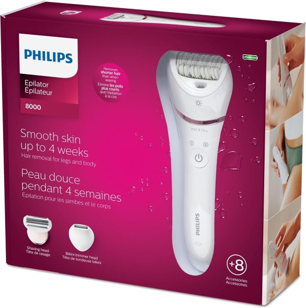 Philips Female Grooming Epilator Series 8000, Wet & Dry Epil... - Image 13