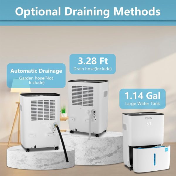Smart Dehumidifier,Folanzy 120 Pints Energy Star Dehumidifie... - Image 5