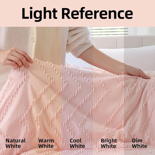 YIKUSH Pink Comforter Set King Comforter Set 3PCS (1 Tufted ... - Image 6
