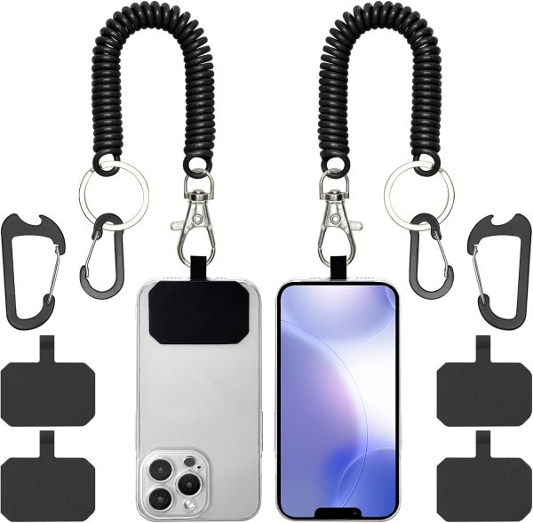 HOTEMIA Phone Tether Lanyard Anti Theft Strap with Carabiner...