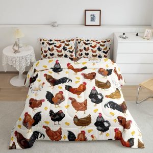 Chicken Comforter Cute Chicken Pattern Comforter Set for Boy...