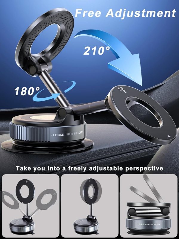 snanlen Upgraded 360° Vacuum Magnetic Phone Holder, Magnetic... - Image 6