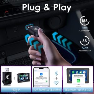 Wireless Carplay Adapter for iPhone&Android,It is 2025 Upgra...