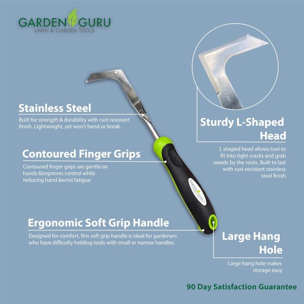 Garden GURU Patio Crack Weeder Tool with Ergonomic Handle – ... - Image 5