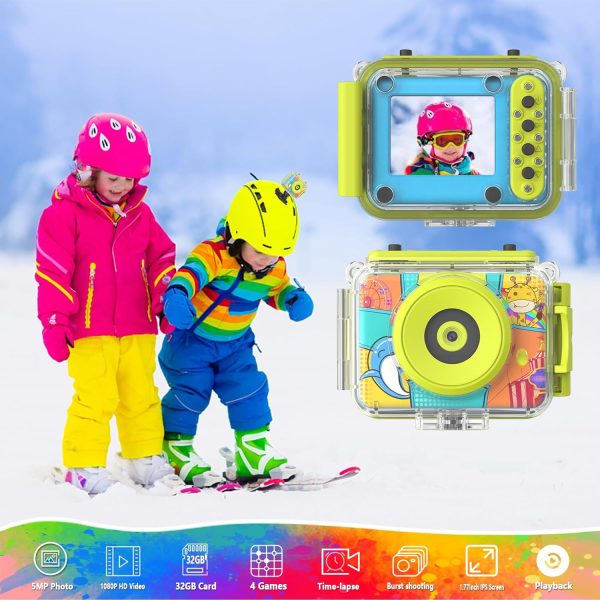CHAKEYAKE Kids Camera, 20MP 1080P Kids Digital Waterproof Ca... - Image 9