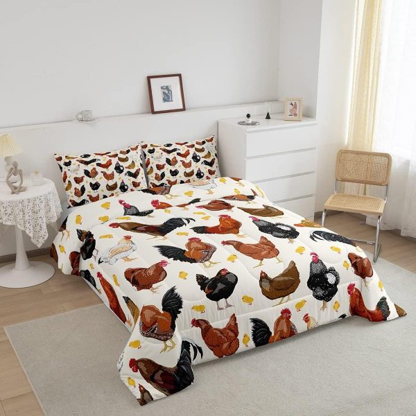 Chicken Comforter Cute Chicken Pattern Comforter Set for Boy... - Image 2