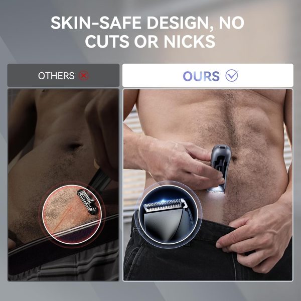Body Hair Trimmer Men, kensen Electric Groin & Pubic Hair Tr... - Image 9