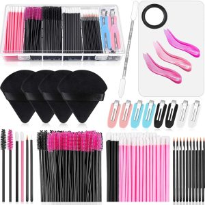 Disposable Makeup Applicators Kit with Triangle Puff Mixing ...