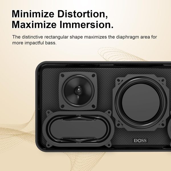 DOSS SoundBox XL Bluetooth Speaker with Subwoofer, 32W Loud ... - Image 6