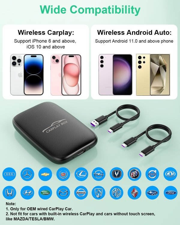 Wireless CarPlay Adaptor Support Netflix YouTube, Android Au... - Image 6