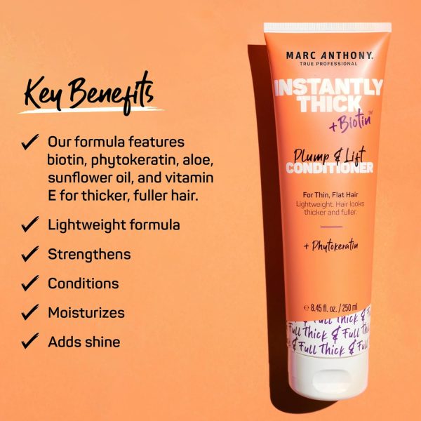 Marc Anthony Instantly Thick Biotin Conditioner For Fine Hai... - Image 3