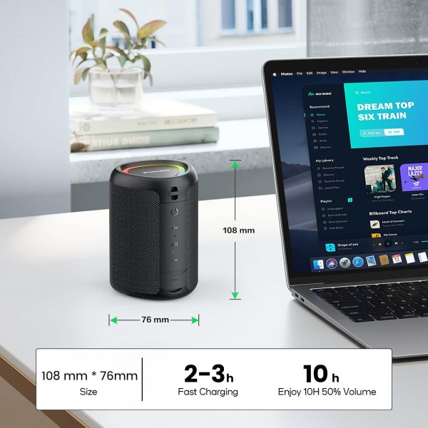 Deeyaple Portable Speaker, Wireless Speaker Bluetooth with L... - Image 6