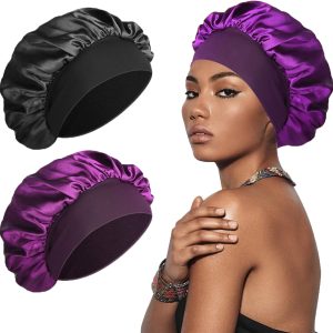 SWEET VIEW Silk Bonnet Satin Bonnet, Silk Hair Wrap for Slee...