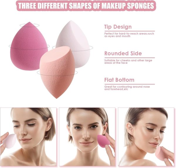 8 Pcs Makeup Sponges Blender Set Professional Beauty Sponge ... - Image 5
