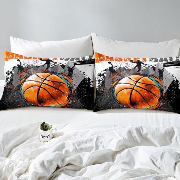 Basketball Bedding Set Queen,Sports Games Comforter Cover fo... - Image 5