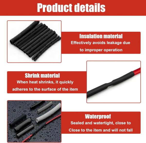 Heat Shrink Tubing, 328 Pcs Electric Insulation Tube Kit, In... - Image 4