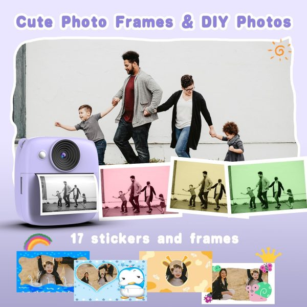 Kids Camera Instant Print, Christmas Birthday Gifts for Girl... - Image 3
