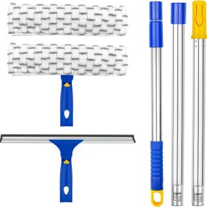 ITTAHO Squeegee for Window Cleaning,12" Squeegee and 11" Mic...