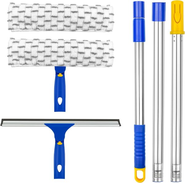 ITTAHO Squeegee for Window Cleaning,12" Squeegee and 11" Mic...