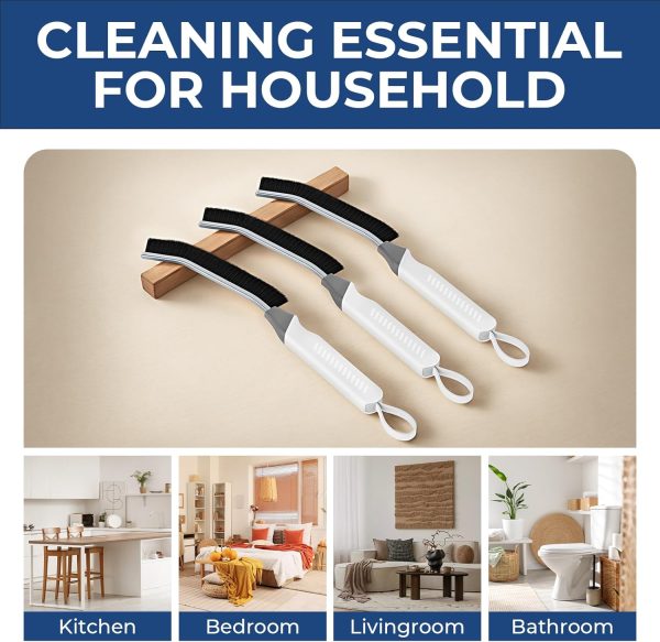 Cleangor Crevice Cleaning Brushes, Scrub Brush Tool for Hard... - Image 7