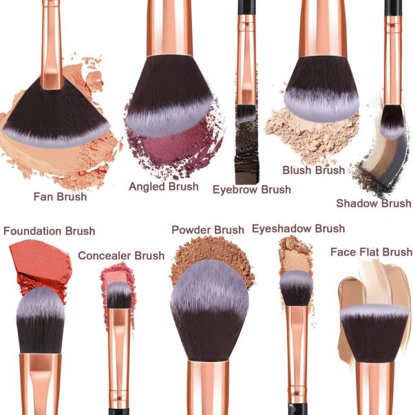 Makeup Brushes, START MAKERS 10Pcs Marble Makeup Brush Set F... - Image 6