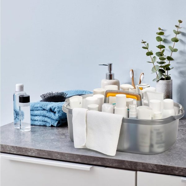 TOPZEA 2 Pack Cleaning Supplies Caddy, Plastic Large Cleanin... - Image 7
